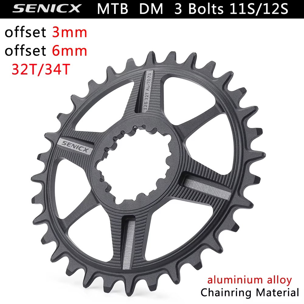 Genicx-Plateaux VTT, Manivelle à montage direct, Compatible Eagle, 10s, 11s, 12s,7075AL CNC, Décalag