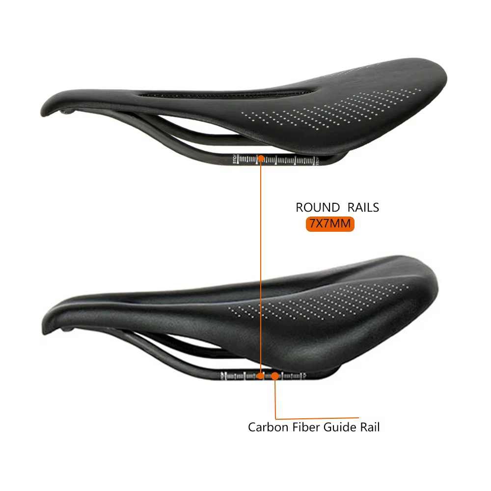 Nouveau selle de vélo en carbone EVA 89g selle ultralégère confortable selle vtt 7x7mm vélo de cours