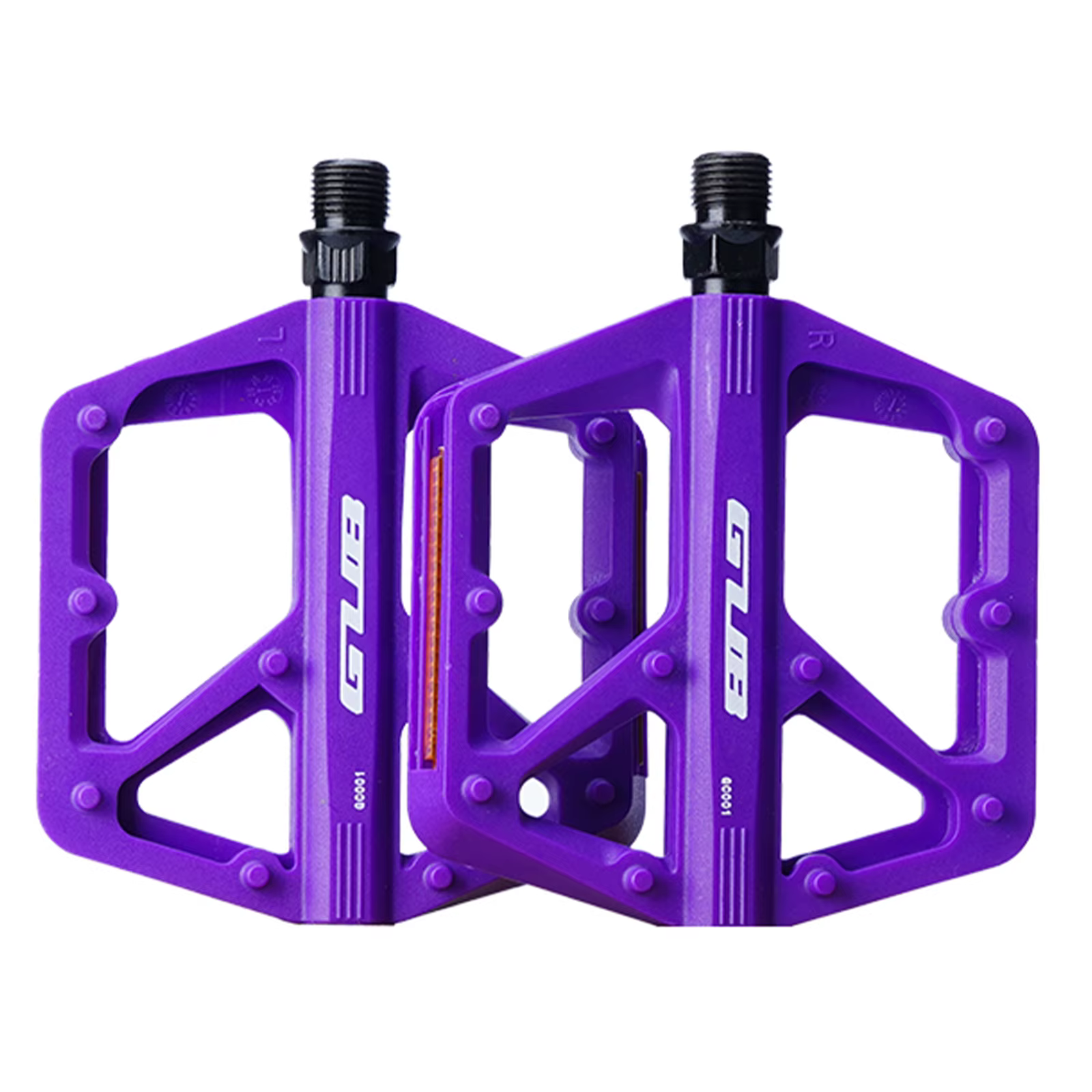 Pédales de vélo de route antidérapantes, pédales plates à roulement en nylon pour VTT
