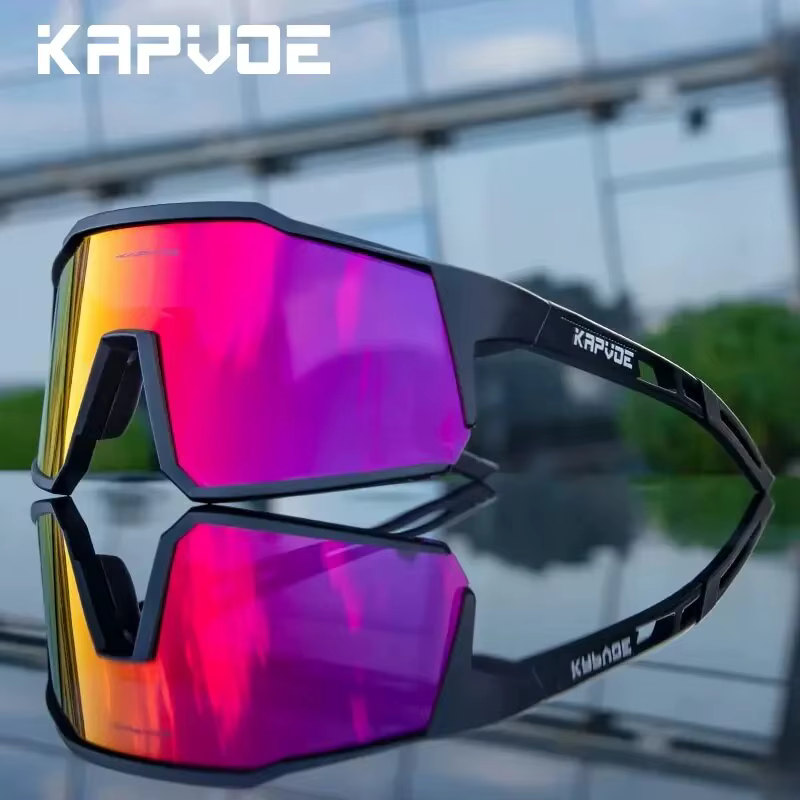 Kapvoe-Lunettes de soleil polarisées ultra légères pour le cyclisme, équipement de protection, VTT,