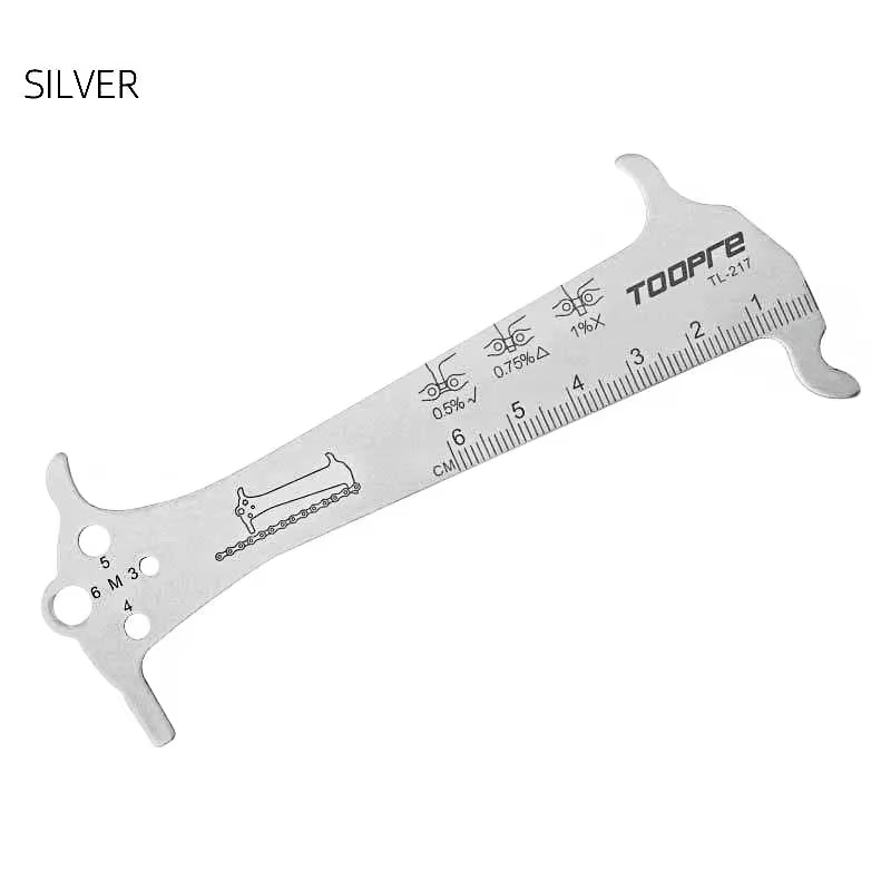 Outil de vérification de chaîne de vélo TL-217 en alliage d'aluminium, jauge de mesure d'usure de ch