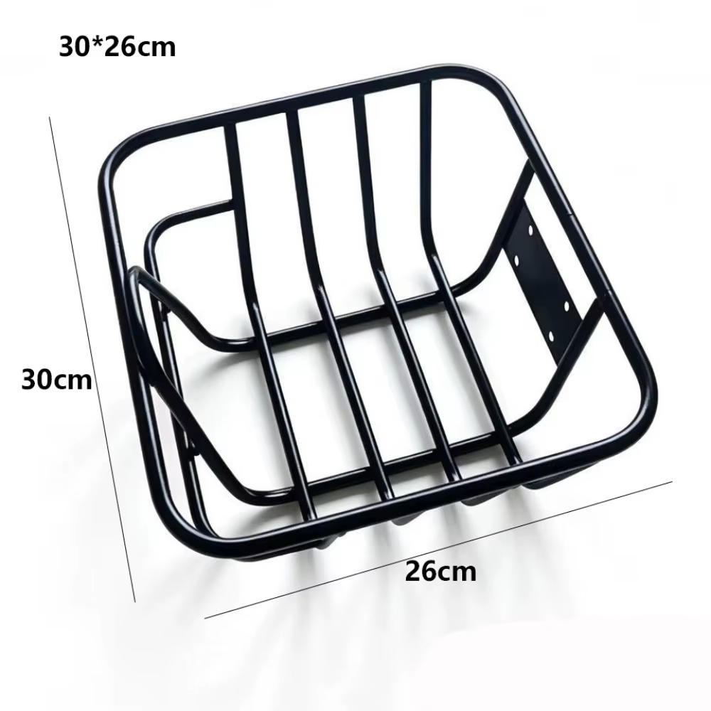Panier arrière de vélo facile à installer, panier de vélo de montagne réglable en métal, panier arri