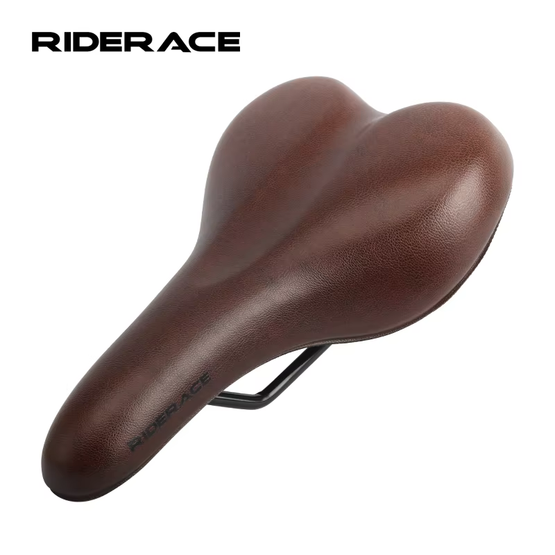 Selle de vélo Vintage confortable épaissir doux Absorption des chocs siège de vélo en cuir PU éponge