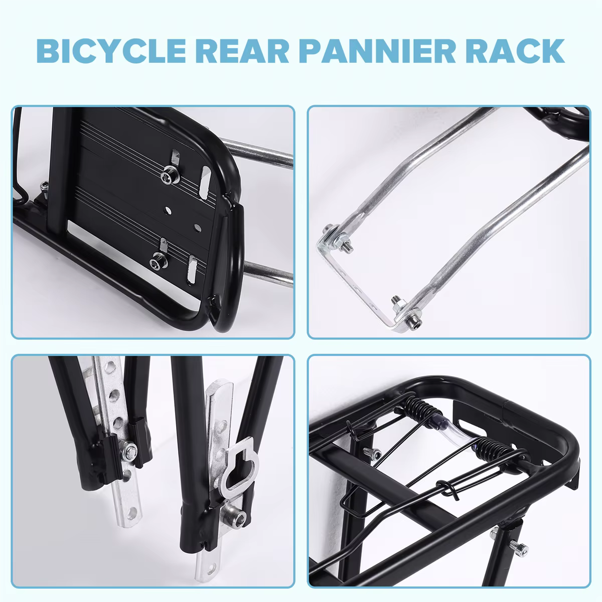 YDSC support de sacoche arrière étagère de vélo de montagne accessoires de support en alliage d'alum