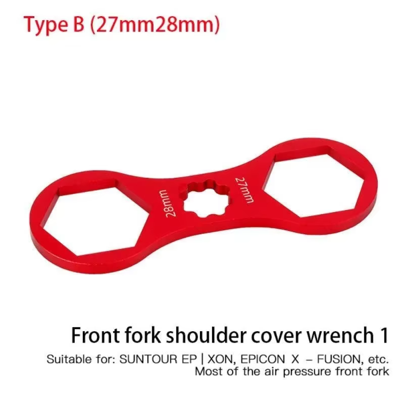 Outil de réparation de fourche avant de vélo en aluminium, vtt, XCR XCT XCM RST 8/12T 27/28mm, clé d