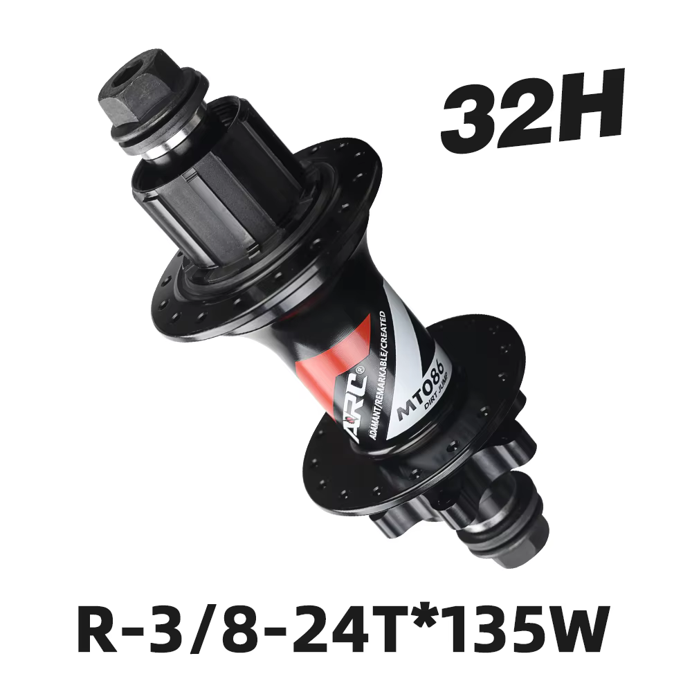Moyeu de vélo ARC MT086R pour Dirt Jump, moyeu arrière 135 mm, 32 trous, frein à disque 6 boulons, m