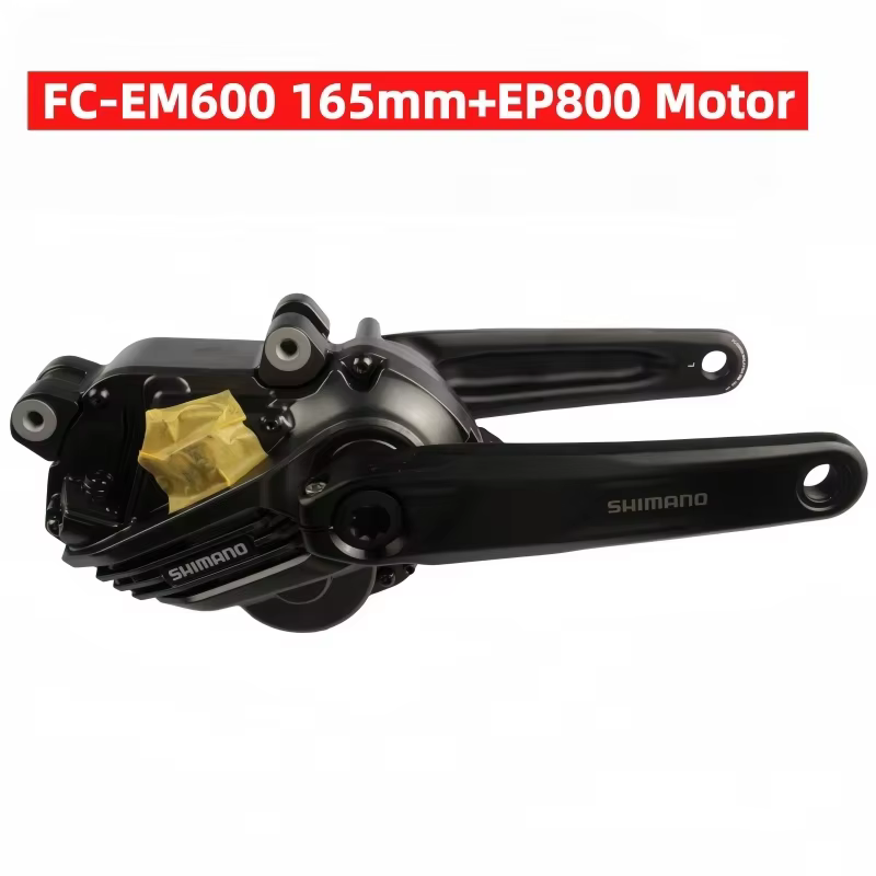 Groupe de manivelle Shimano DU-EP800 + pédalier FC-EM600 pour vélo électrique, 165 mm, pour VTT élec