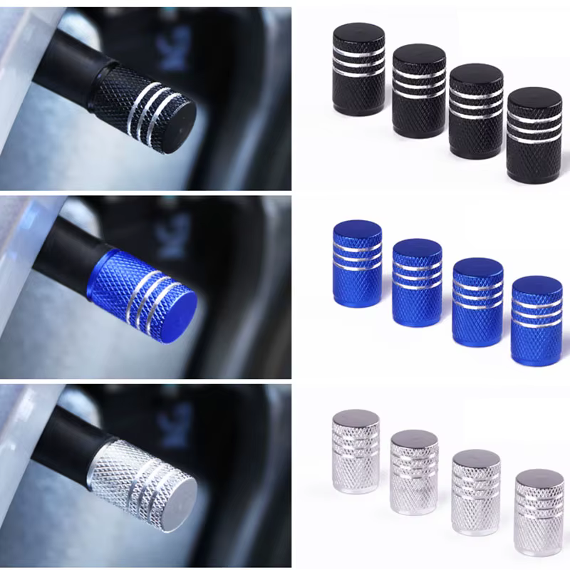 Bouchons de Valve de vélo en alliage d'aluminium, 4 pièces, bouchons de Valve Schrader pour motos, c