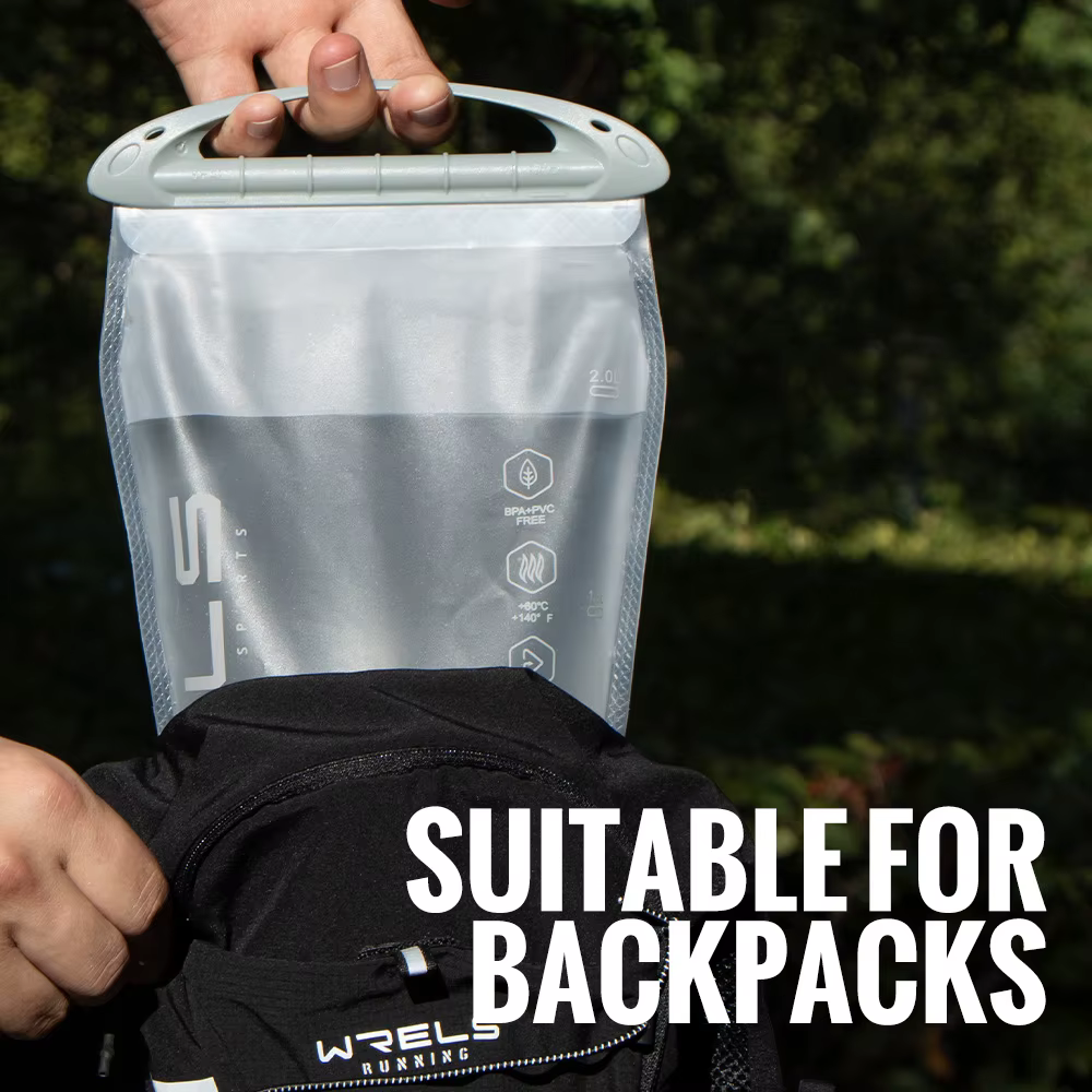 WRELS Pack d'hydratation réservoir d'eau anti-fuite sans BPA sac de rangement de vessie d'eau randon