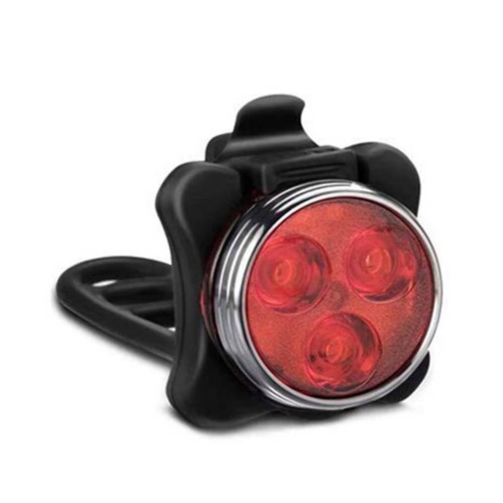 Enquêter arrière de vélo à 3 LED, aste par USB, lampe à clip, accessoires de bicyclette