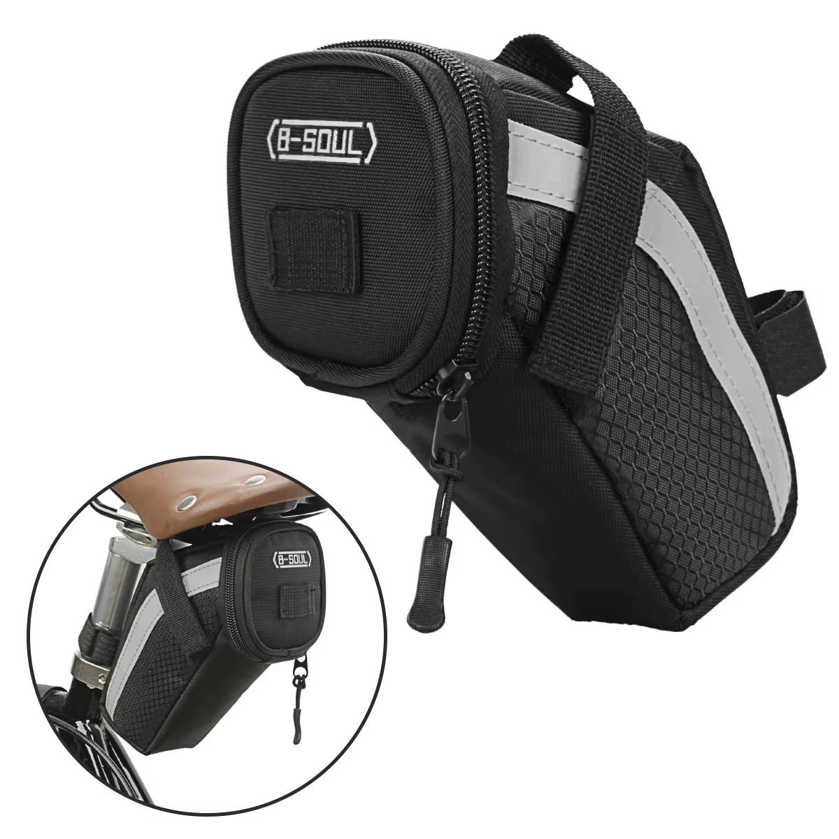 B-soul sac arrière de vélo ultraléger Portalbe sac de selle de vélo VTT sacs de Tube de selle vélo d