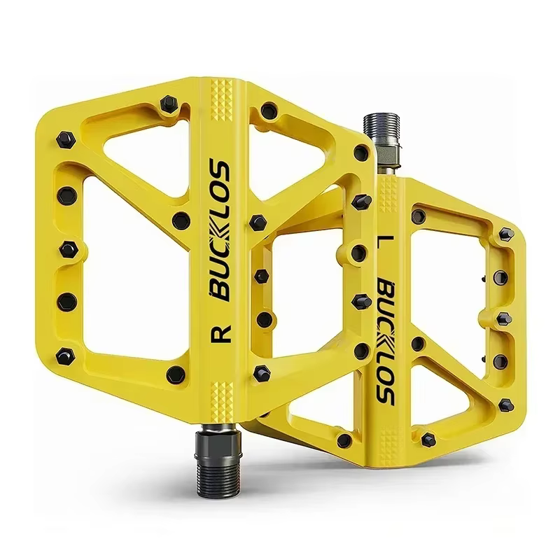BUCKLOS VTT pédales 9/16 "roulement scellé plat vtt pédales léger en Fiber de Nylon vélo de route pé