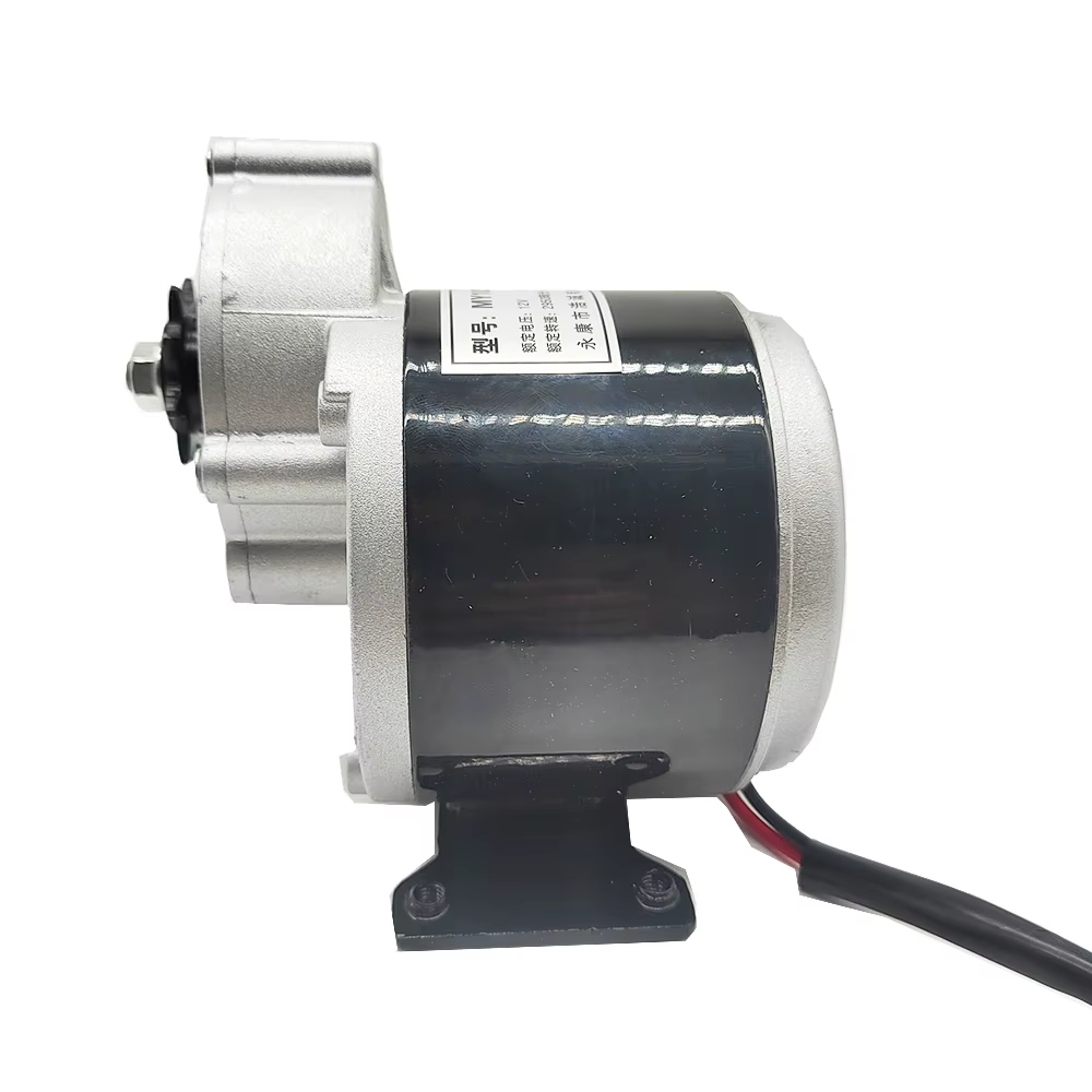 Moteur à courant continu pour vélo électrique, moteur à balais à engrenages, vélo et scooter, 24V, 3