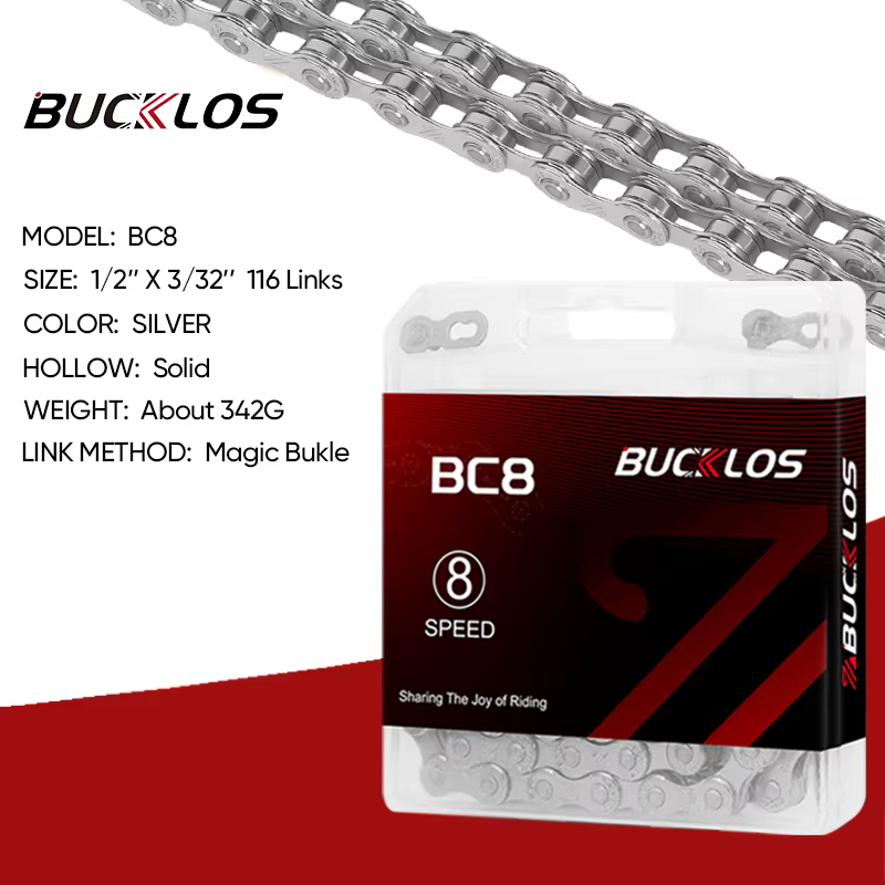 BUCKLOS vtt chaînes de vélo 8 9 10 11 12S vitesse ultraléger montagne route vélo Corrente Durable gr