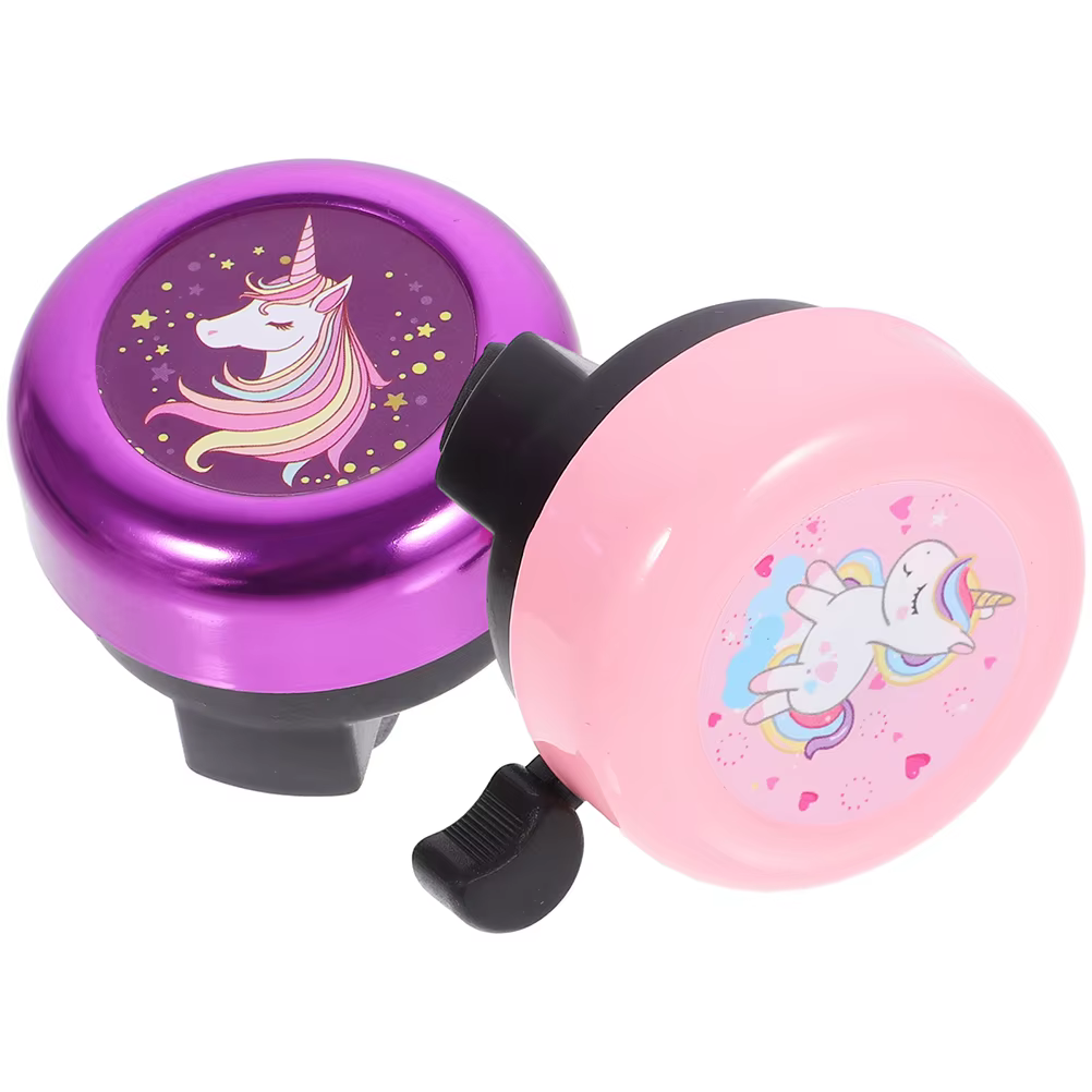 Cloches de vélo licorne mignonnes, 2 pièces, cloches de guidon pour filles, enfants et adultes, Scoo