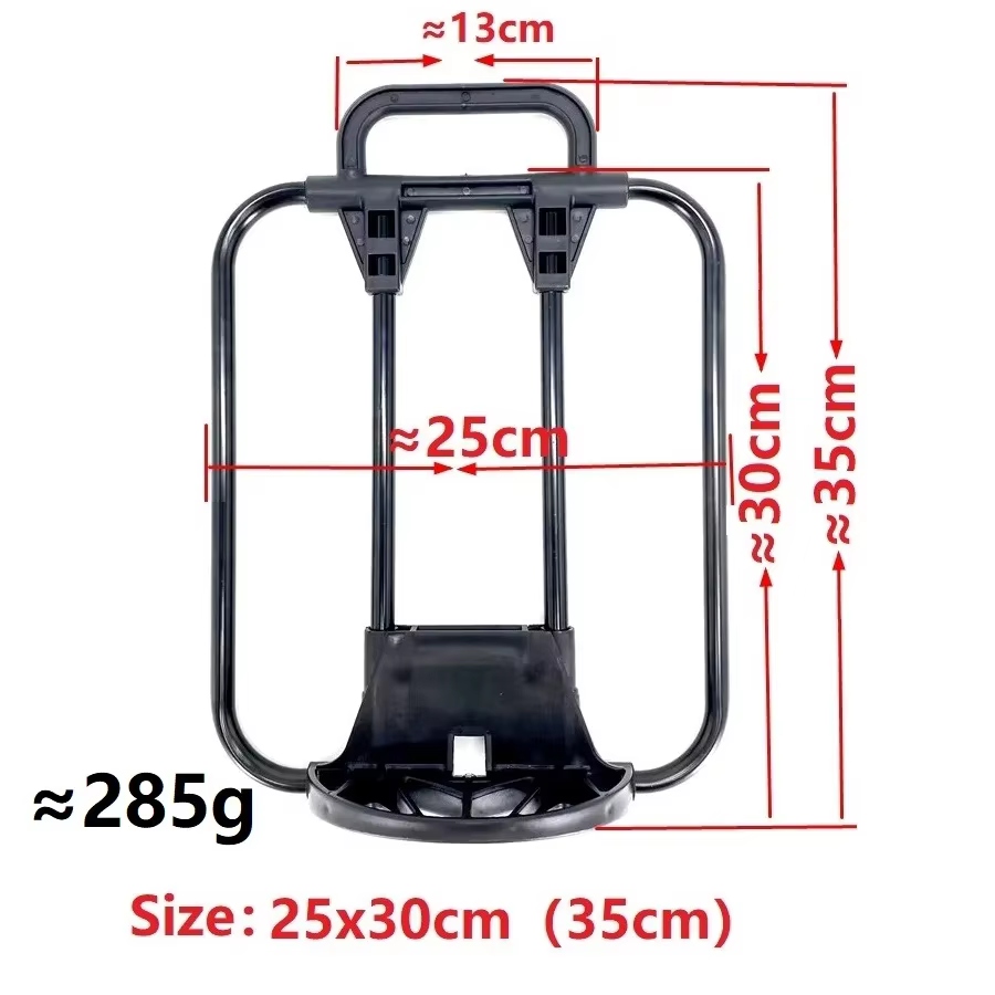 Sacs avant pliants pour vélo, cadre plat en alliage d'aluminium, sac à dos Bromsilice, panier à baga