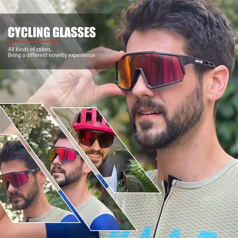 Kapvoe-Lunettes de soleil polarisées ultra légères pour le cyclisme, équipement de protection, VTT,