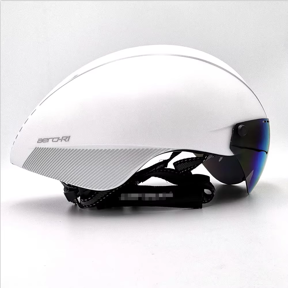YUMAJ nouveau Aero TT casque de vélo de route lunettes course cyclisme vélo sport casque de sécurité