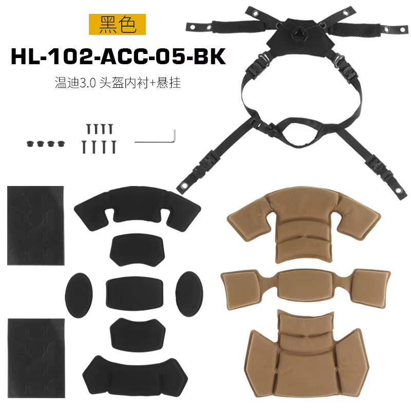 Dulhelmet-Doublure de casque réglable, coussinets en éponge, mentonnière pour casque Team Wendy 3.0,