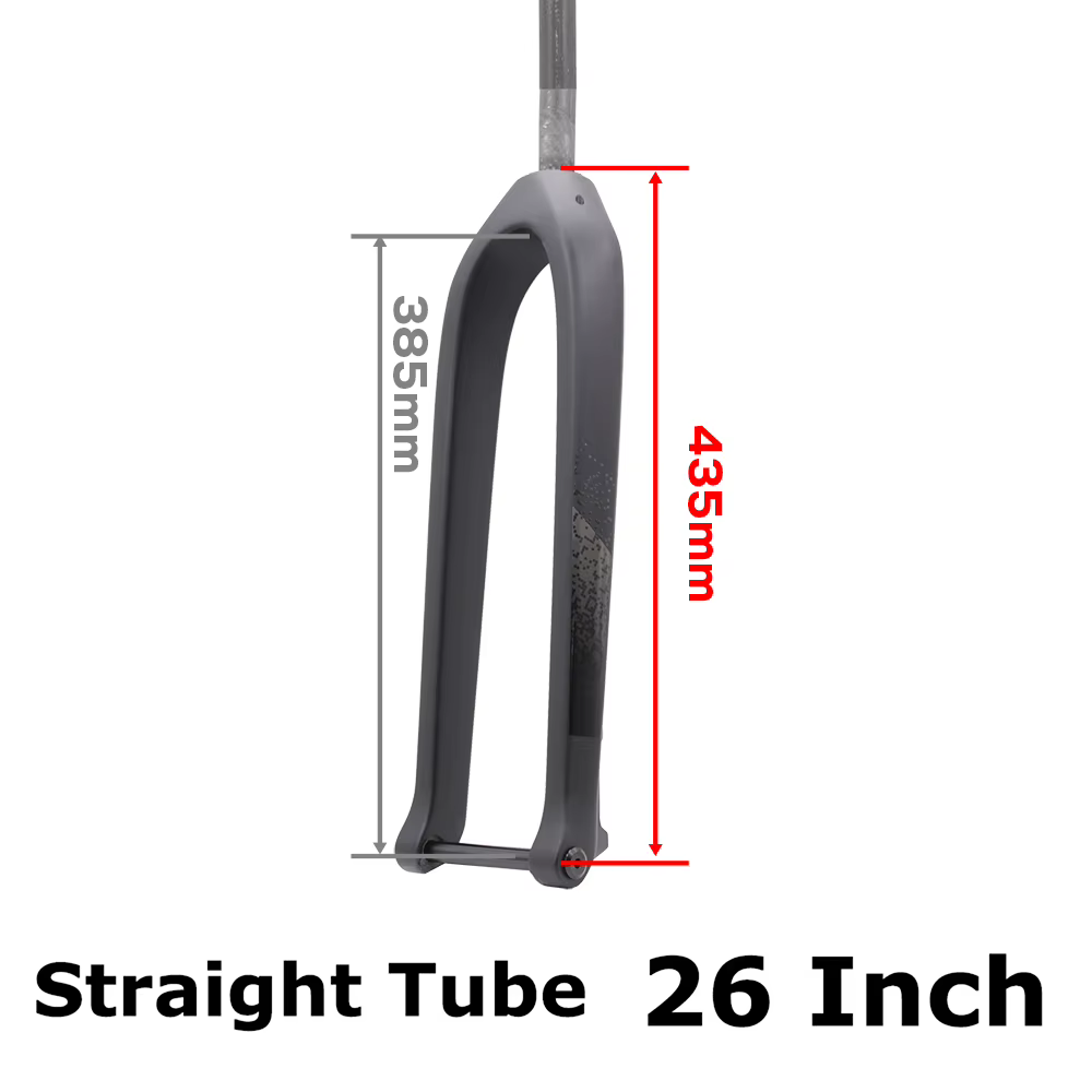 Fourche Boost pour vtt, axe traversant 15x110mm, fourche avant de vélo rigide droite ou pelée entièr