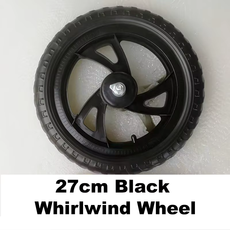 Roue en plastique de 12 pouces pour vélo d'équilibre, roue en mousse avant et arrière de 27 cm, roue