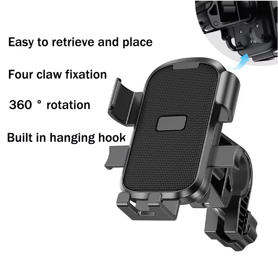 Support Téléphone Vélo Électrique Moto Navigation Amortisseur Antichoc Voiture Universel