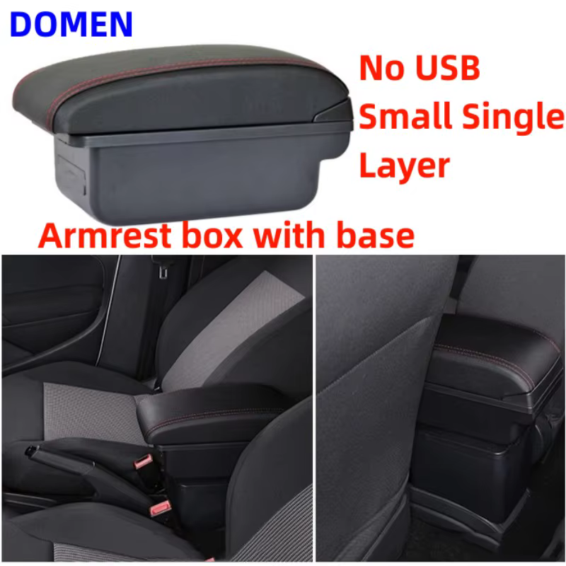 Boîte d'accoudoir de voiture pour Renault Clio 4 Captur Clio 3 III IV avec porte-gobelet, rangement,