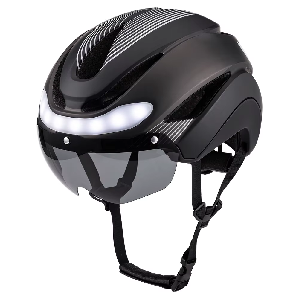 Casque de Scooter électrique urbain casques de cyclisme pour homme femmes équitation de nuit clignot