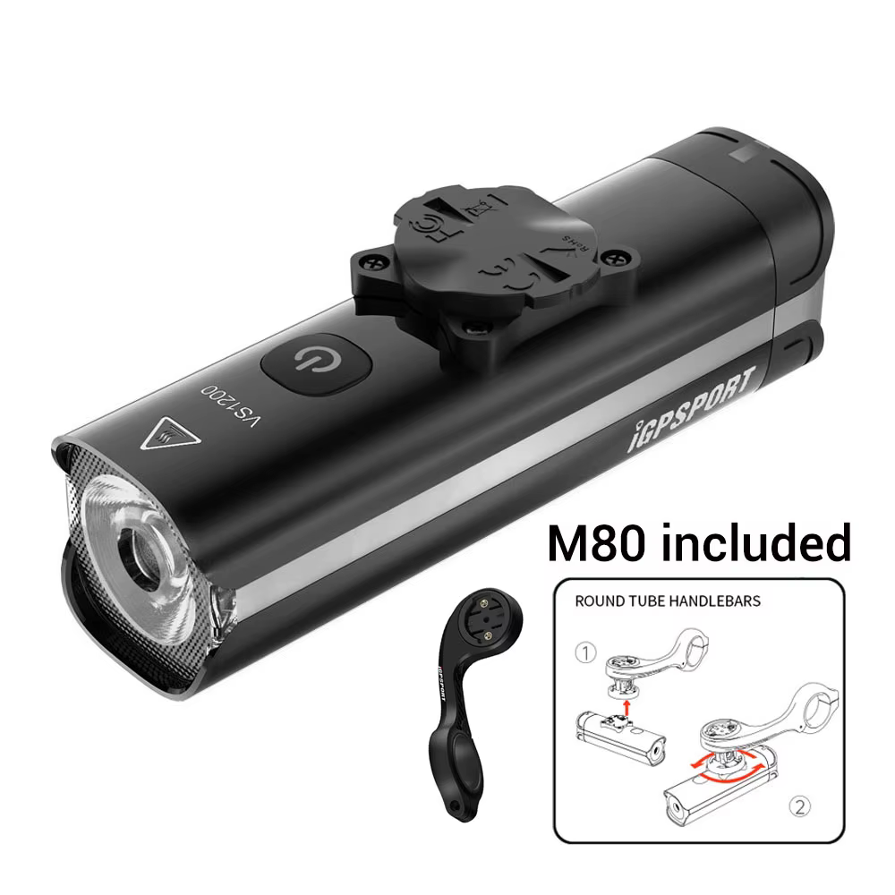 IGPSPORT VS1200 lumière de vélo phare de vélo intelligent pour vtt/vélos de route haute luminosité l