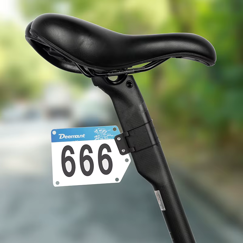 Clip de support de plaque d'immatriculation de course de Triathlon de vélo, cartes de vélo de route