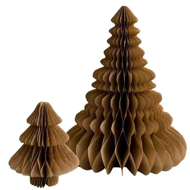 ABKJ-Mini arbre de noël 3D papier décoration noël Photo accessoires décoration nouvel an décor à la 