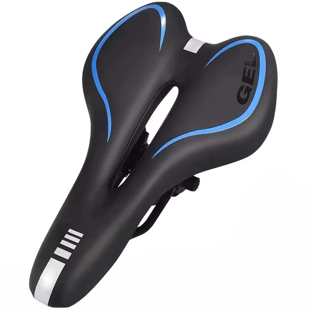 Selle de vélo en gel, selle de vélo de montagne VTT, selle de vélo de route, coussin de vélo confort