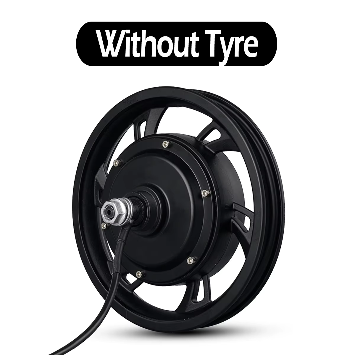 Roue arrière de Scooter de moteur de moyeu sans engrenage sans brosse de 12 pouces avec pneu 36V350W