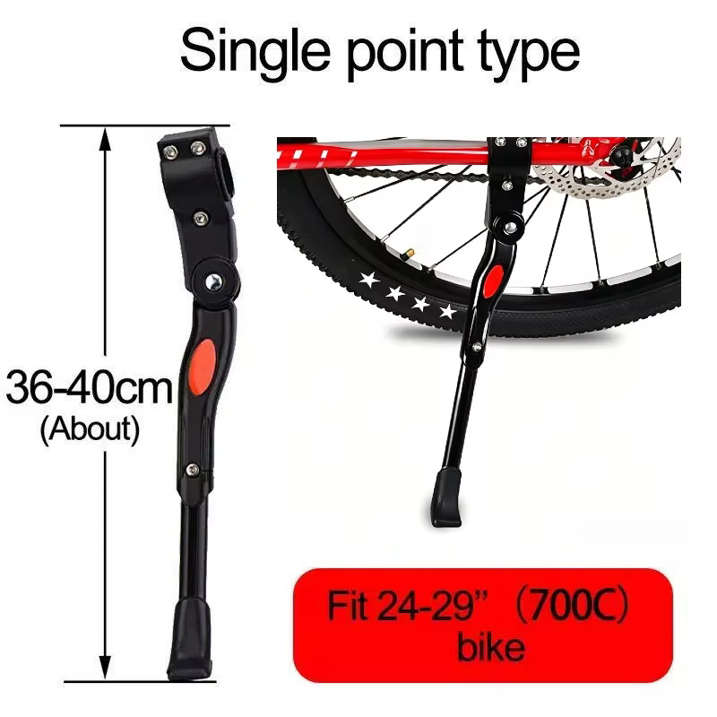 Béquille de vélo de route et VTT en aluminium, réglable, pour roues 24/26/27.5/29/700C, support laté