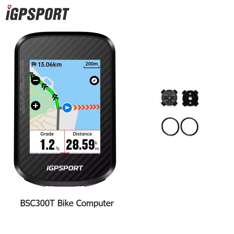 Ordinateur de vélo tactile iGPSPORT BSC300T avec carte mondiale colorée, sans fil, compatible vélo é