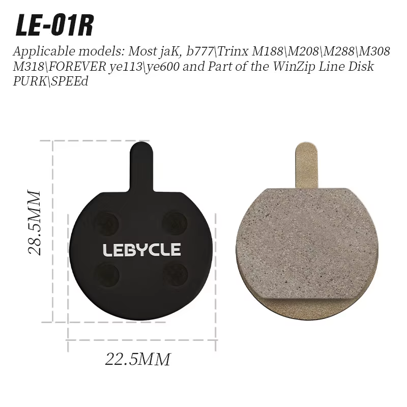 LEBYCLE plaquettes de frein en résine plaquettes de disque hydrauliques de vélo pour SHIMANO MT200 B