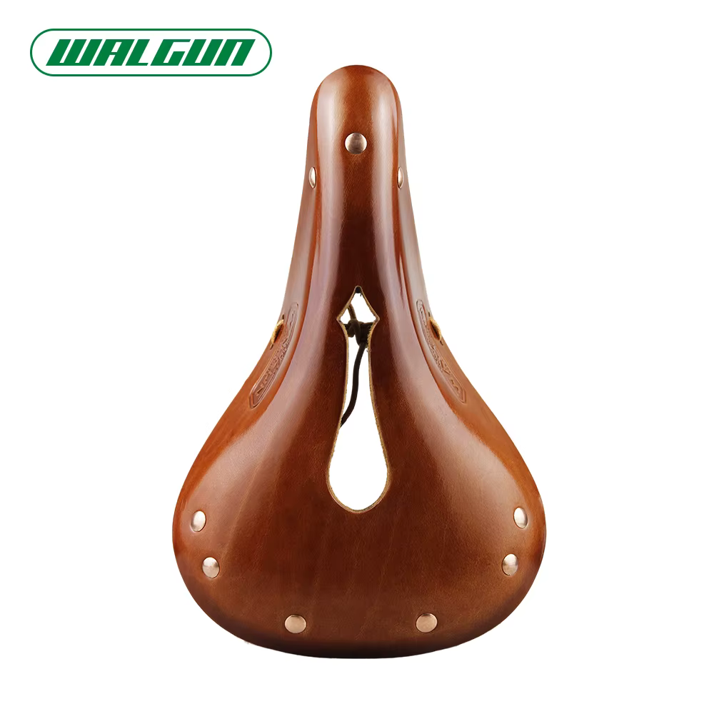Selle de vélo WALGUN, selle en cuir vintage artisanale, alliant confort et esthétique, accessoires e