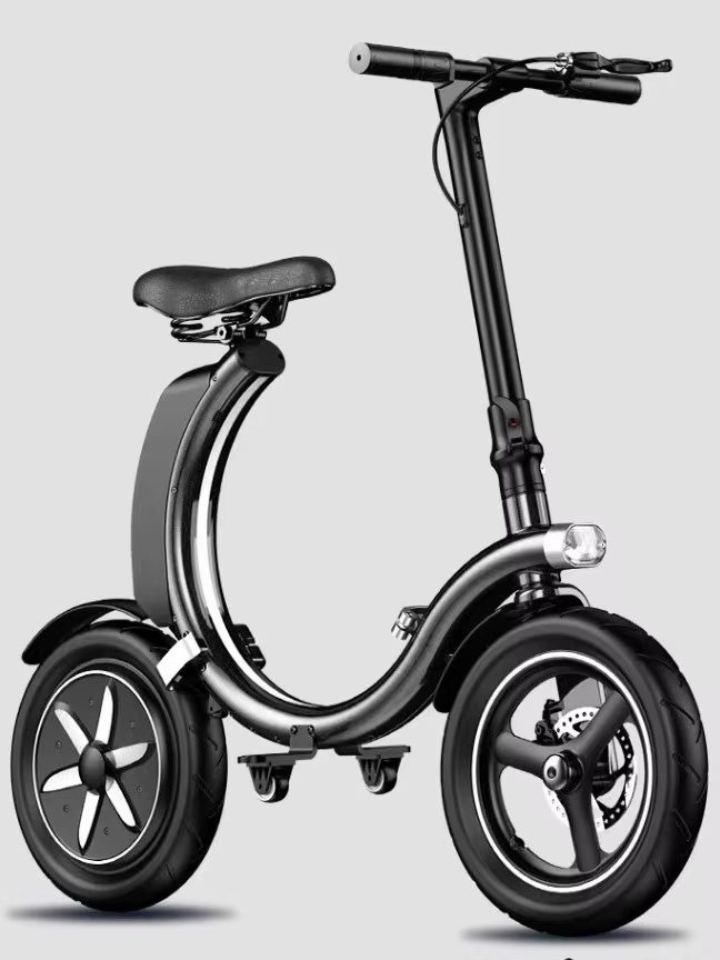Vélo électrique pliant, petit, ultra-léger et portable, transport de batteries au lithium, aide à co