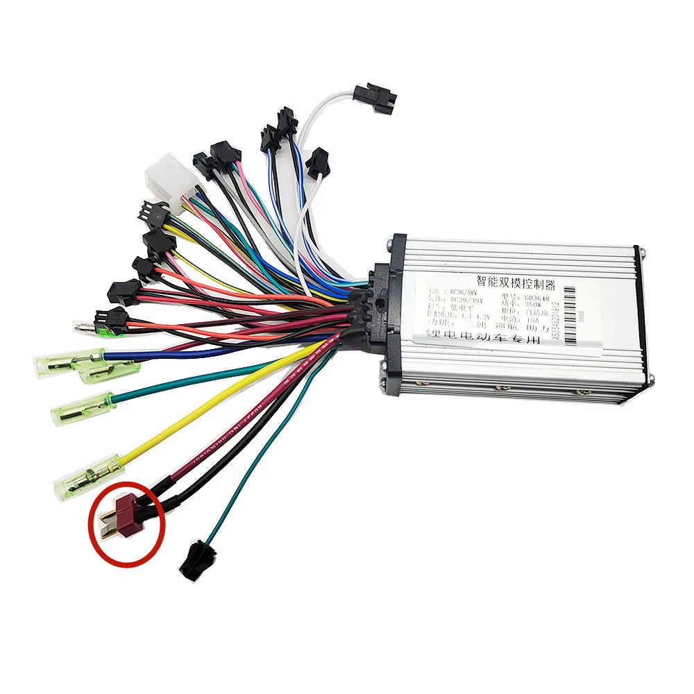 Contrôleur de vélo électrique 36V 48V 350W, contrôleur sans balais pour Scooter électrique avec PAS 