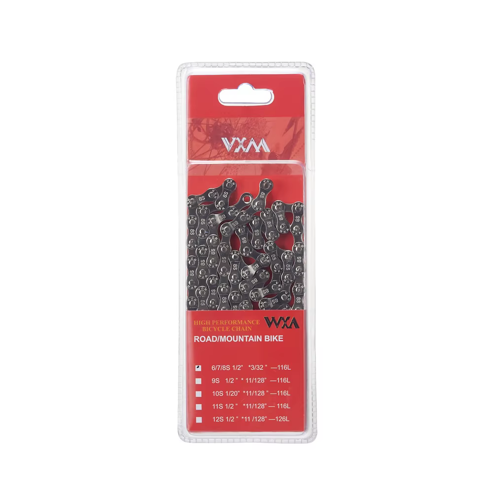 Chaîne de vélo 116 maillons 1/2 "X3/32" pour vélo de route de montagne monobloc 6/7/8/9/10/11/12 vit