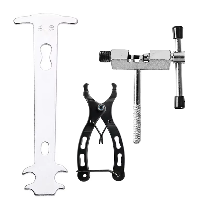Ensemble d'outils d'entretien de chaîne de vélo, indicateurs d'usure de chaîne, outil de réparation 
