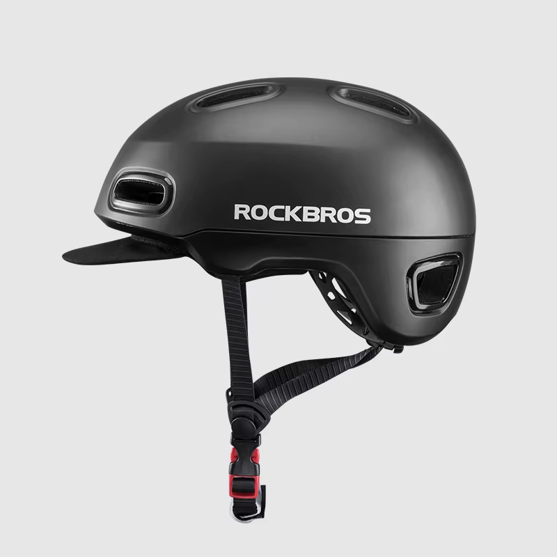 Casque de vélo ROCKBROS avec fixation de visière décontractée, en EPS, pour cyclisme urbain et VTT,