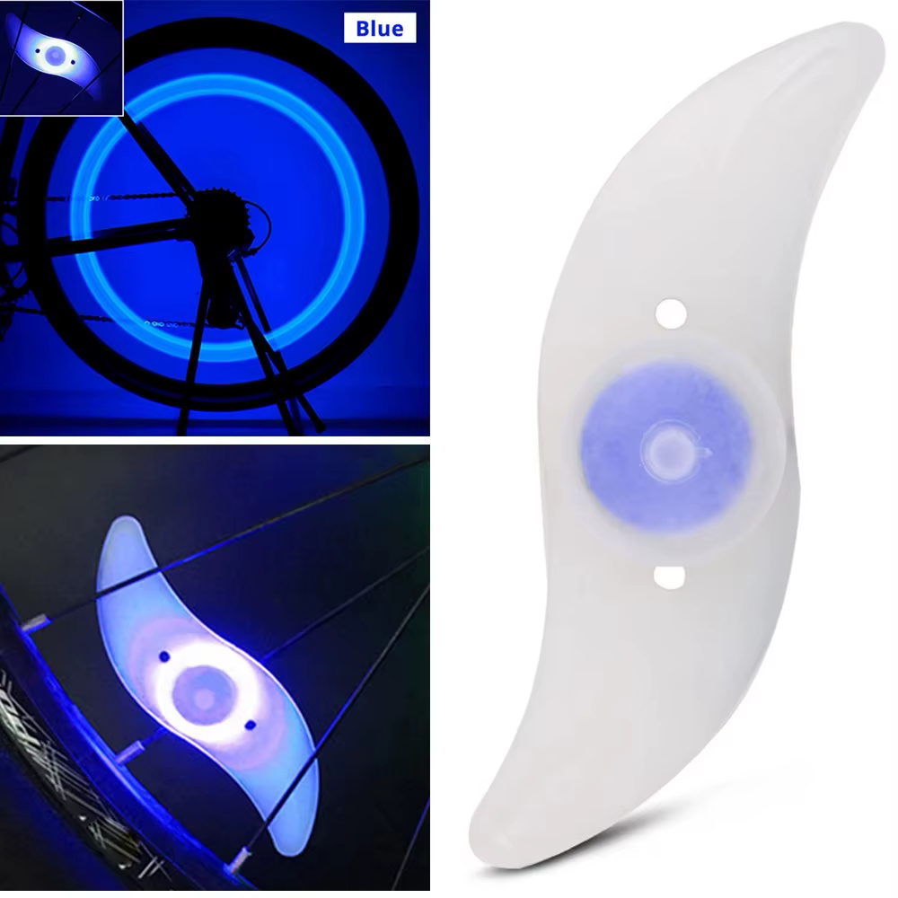 Feu de rayons de roue de vélo, 3 modes LED, étanche, avertissement de sécurité, facile à installer,