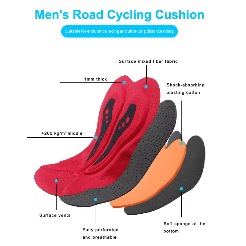 X-tiger – cuissard de cyclisme avec poche UPF 50+, short de vélo pour hommes, en Polyester à séchage