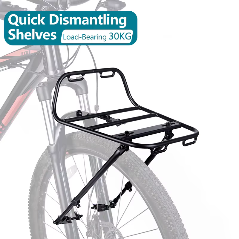 Porte-bagages avant en alliage d'aluminium 2026 pour VTT et vélo de route, support de sacoches et de