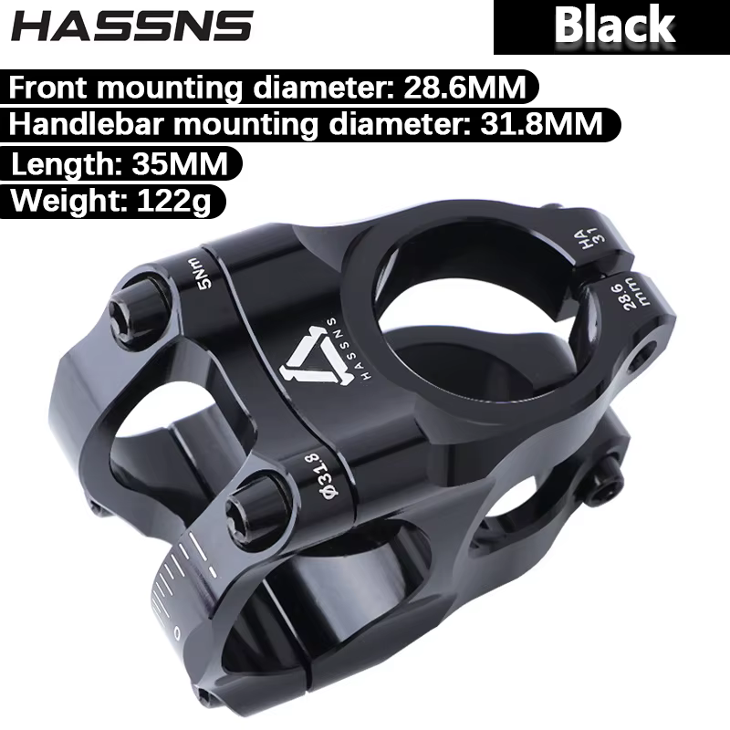 HASSNS tige de guidon vtt 31.8mm vélo de route pont de vélo de montagne puissance courte en alliage 