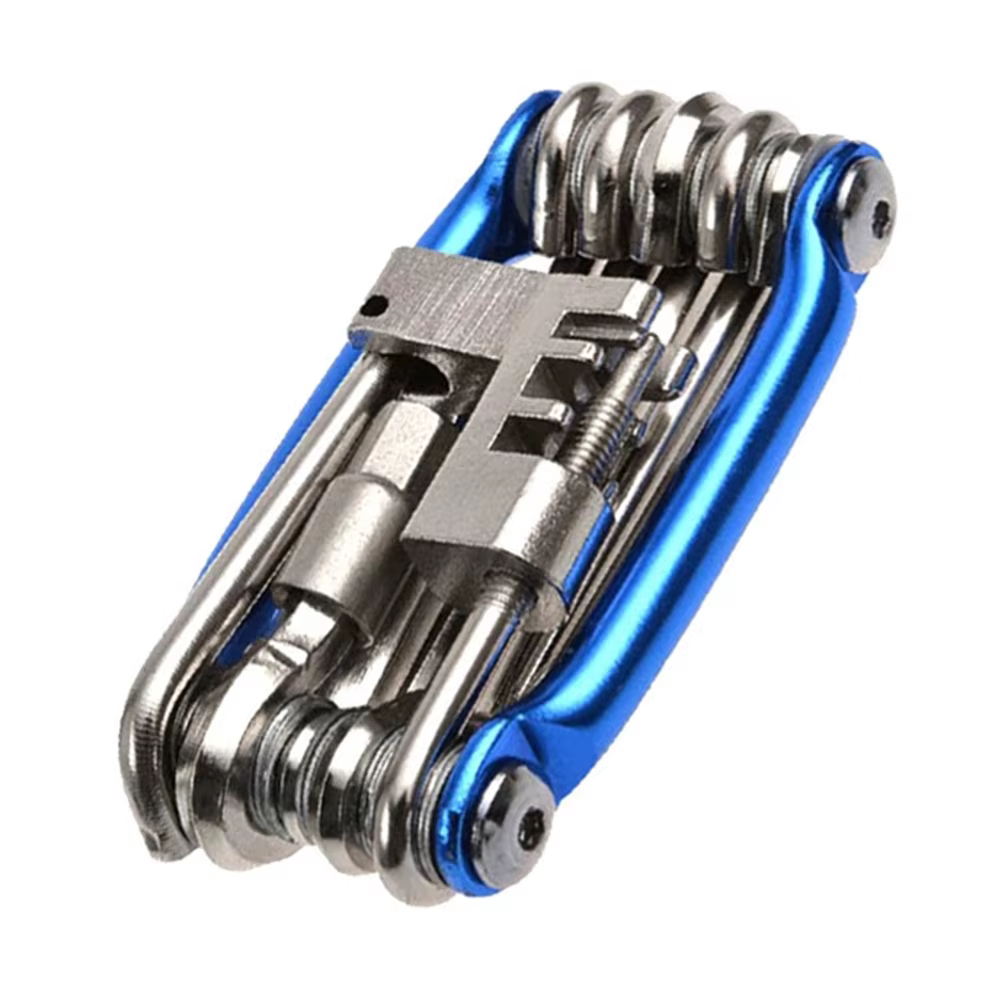 Kit d'outils de réparation de vélo 11 en 1, clé de vélo de montagne, tournevis chaîne à rayons hexag