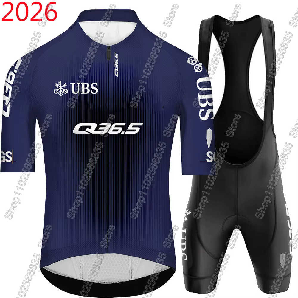 Ensemble de maillot de cyclisme Pro Team Q36.5 2026, manches courtes, vêtements de Suisse, chemises 