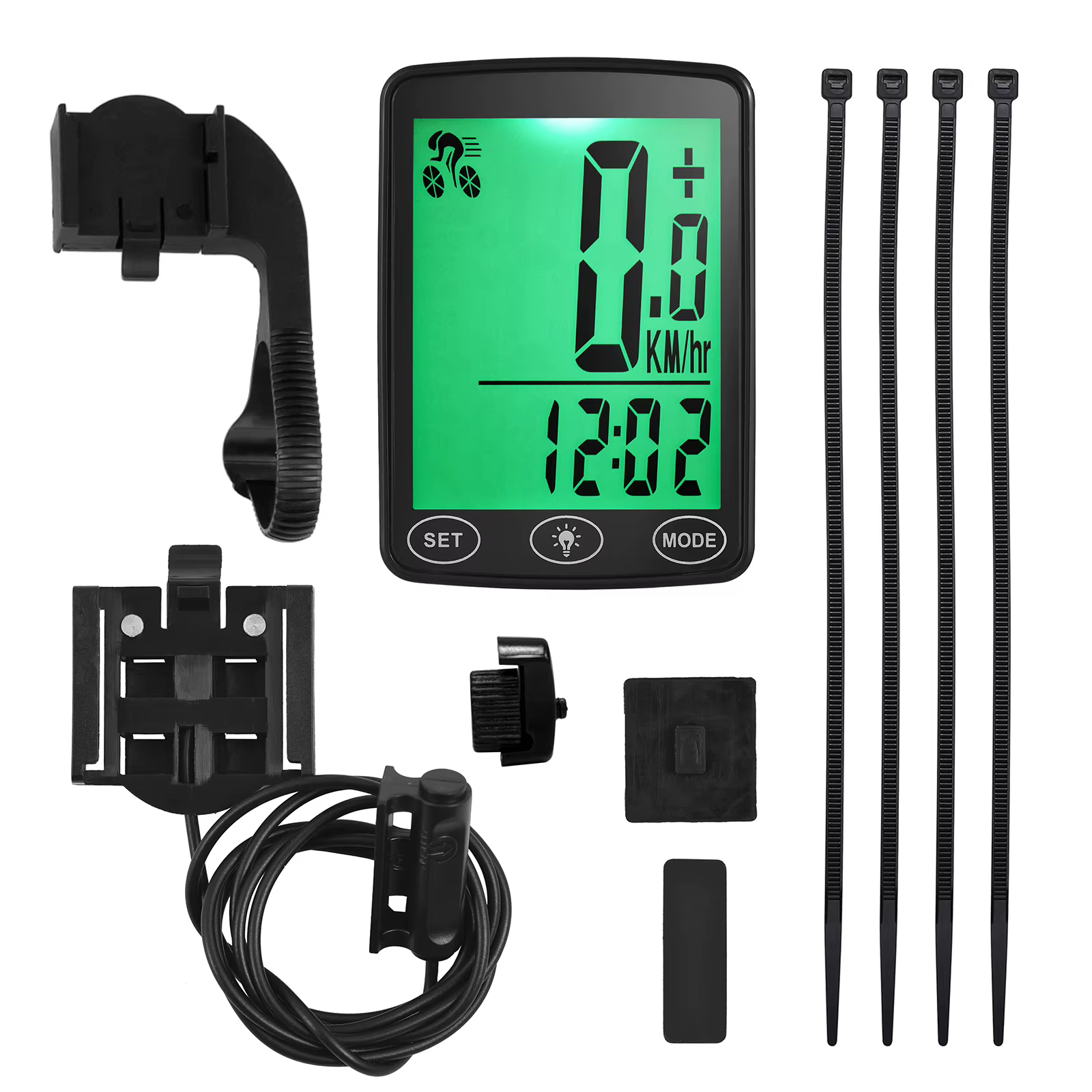 Ordinateur de vélo étanche avec rétroéclairage LED, compteur de vitesse, odomcirculation, compteur d