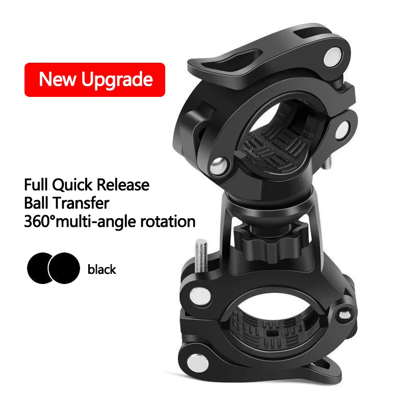 Nouveau Support de lumières de vélo support de lampe de vélo support de phare LED 360 ° Support de